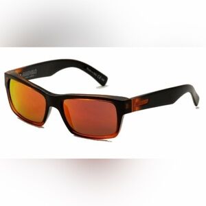 VonZipper Fulton Black Mindglo Sunglasses with Red Chrome Lenses